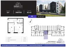 2 pokoje, mieszkanie 41,35 m², parter, oferta nr F/M5, Smart City Stargard, Stargard, ul. Nadbrzeżna 11
