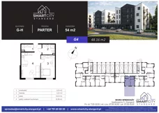 2 pokoje, mieszkanie 48,16 m², parter, oferta nr G/M4, Smart City Stargard, Stargard, ul. Nadbrzeżna 11