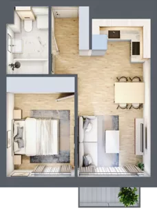2 pokoje, mieszkanie 36,37 m², piętro 3, oferta nr CM23, Nowa Słodownia, Nysa, ul. Słowiańska 18