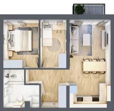 3 pokoje, mieszkanie 53,31 m², piętro 2, oferta nr CM12, Nowa Słodownia, Nysa, ul. Słowiańska 18