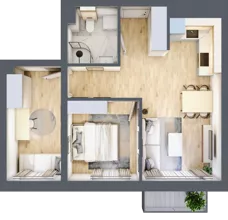 3 pokoje, mieszkanie 47,07 m², piętro 3, oferta nr CM22, Nowa Słodownia, Nysa, ul. Słowiańska 18