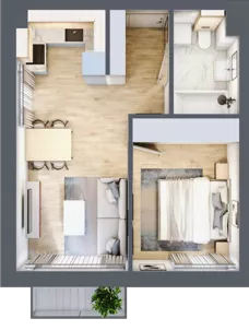 2 pokoje, mieszkanie 37,36 m², piętro 3, oferta nr CM24, Nowa Słodownia, Nysa, ul. Słowiańska 18