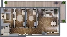 4 pokoje, mieszkanie 104,18 m², piętro 2, oferta nr B1.19, Zdrojowa Park, Busko-Zdrój, ul. Prof. W. Grotta