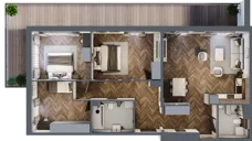 4 pokoje, mieszkanie 98,99 m², piętro 1, oferta nr B1.18, Zdrojowa Park, Busko-Zdrój, ul. Prof. W. Grotta