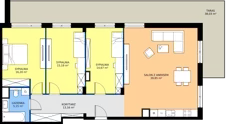 2 pokoje, mieszkanie 48,24 m², piętro 2, oferta nr B2.20, Zdrojowa Park bud. 2, Busko-Zdrój, ul. Prof. W. Grotta