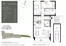 4 pokoje, mieszkanie 96,50 m², piętro 1, oferta nr 20G/2, Na Zielonki, Kraków, Prądnik Biały, ul. Na Zielonki 20