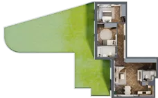 3 pokoje, mieszkanie 66,77 m², parter, oferta nr M08, Punkt Wola, Kraków, Podgórze Duchackie, Wola Duchacka, ul. Trybuny Ludów 15