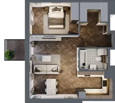 2 pokoje, mieszkanie 52,78 m², piętro 2, oferta nr M28, Punkt Wola, Kraków, Podgórze Duchackie, Wola Duchacka, ul. Trybuny Ludów 15