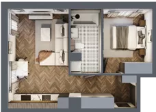 2 pokoje, mieszkanie 39,13 m², parter, oferta nr M04, Punkt Wola, Kraków, Podgórze Duchackie, Wola Duchacka, ul. Trybuny Ludów 15