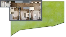 3 pokoje, mieszkanie 55,66 m², parter, oferta nr M12, Punkt Wola, Kraków, Podgórze Duchackie, Wola Duchacka, ul. Trybuny Ludów 15
