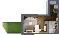 1 pokój, mieszkanie 26,31 m², parter, oferta nr M57, Punkt Wola, Kraków, Podgórze Duchackie, Wola Duchacka, ul. Trybuny Ludów 15