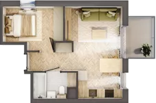 2 pokoje, mieszkanie 32,55 m², piętro 4, oferta nr A.4.28, Nowe Miasto, Krzeszowice, ul. Czatkowice Górne / Majowa