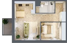 2 pokoje, mieszkanie 41,80 m², piętro 1, oferta nr A.1.12, Nowe Miasto, Krzeszowice, ul. Czatkowice Górne / Majowa