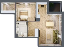 2 pokoje, mieszkanie 50,45 m², piętro 1, oferta nr A.1.13, Nowe Miasto, Krzeszowice, ul. Czatkowice Górne / Majowa