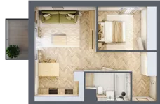 2 pokoje, mieszkanie 41,81 m², piętro 1, oferta nr A.1.09, Nowe Miasto, Krzeszowice, ul. Czatkowice Górne / Majowa