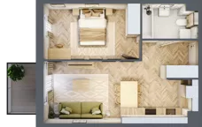 2 pokoje, mieszkanie 41,99 m², piętro 2, oferta nr B.2.24, Nowe Miasto, Krzeszowice, ul. Czatkowice Górne / Majowa