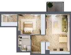 2 pokoje, mieszkanie 48,29 m², piętro 2, oferta nr C.2.32, Nowe Miasto, Krzeszowice, ul. Czatkowice Górne / Majowa