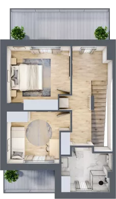 5 pokoi, mieszkanie 106,13 m², piętro 1, oferta nr 1B, Apartamenty Baranówek, Kielce, Baranówek, ul. Chodkiewicza 46A