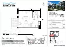 2 pokoje, apartament inwestycyjny 38,65 m², parter, oferta nr B1/7, Apartamenty Klimatyczna, Gdańsk, Wyspa Sobieszewska, ul. Klimatyczna 88