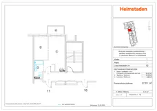 2 pokoje, mieszkanie 37,19 m², piętro 1, oferta nr M012, Aurora, Warszawa, Włochy, Raków, ul. Wschodu Słońca 11A, 9A