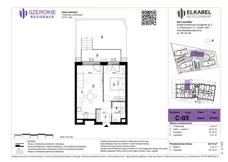 2 pokoje, mieszkanie 44,18 m², parter, oferta nr D-05, Szerokie Residence, Lublin, Szerokie, ul. Kazimiery Litwiniukowej