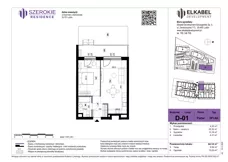 2 pokoje, mieszkanie 44,14 m², parter, oferta nr D-01, Szerokie Residence, Lublin, Szerokie, ul. Kazimiery Litwiniukowej