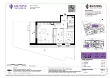 3 pokoje, mieszkanie 59,85 m², parter, oferta nr C-02, Szerokie Residence, Lublin, Szerokie, ul. Kazimiery Litwiniukowej