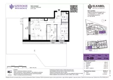 3 pokoje, mieszkanie 59,85 m², parter, oferta nr D-09, Szerokie Residence, Lublin, Szerokie, ul. Kazimiery Litwiniukowej