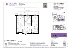 3 pokoje, mieszkanie 63,90 m², parter, oferta nr D-12, Szerokie Residence, Lublin, Szerokie, ul. Kazimiery Litwiniukowej