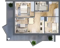 3 pokoje, apartament inwestycyjny 45,64 m², piętro 2, oferta nr 3.9, MidAqua Apartments, Międzywodzie, ul. Szkolna