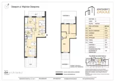 3 pokoje, mieszkanie 56,16 m², parter, oferta nr 3, Apartamenty Zasole, Oświęcim, ul. Więźniów Oświęcimia