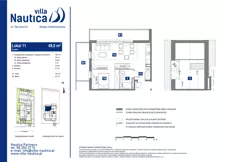 2 pokoje, apartament inwestycyjny 49,00 m², piętro 2, oferta nr 11, Villa Nautica, Gdańsk, Wyspa Sobieszewska, ul. Tęczowa 21