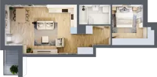 2 pokoje, mieszkanie 49,11 m², piętro 2, oferta nr 12, Stacja Olszynka, Warszawa, Praga Południe, Gocławek, ul. Załęże 14
