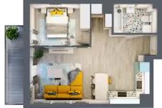 2 pokoje, mieszkanie 44,17 m², piętro 2, oferta nr M13, Nova Leszczyńska, Kielce, Sandomierskie, ul. Leszczyńska 65