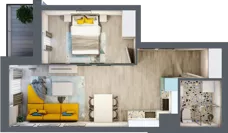 2 pokoje, mieszkanie 40,15 m², piętro 1, oferta nr M8, Nova Leszczyńska, Kielce, Sandomierskie, ul. Leszczyńska 65