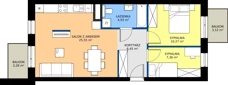 3 pokoje, mieszkanie 54,56 m², piętro 6, oferta nr 130, Strażacka 54G, Rzeszów, Drabinianka, ul. Strażacka 54