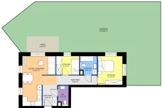 3 pokoje, mieszkanie 58,14 m², parter, oferta nr 6, Strażacka 54G, Rzeszów, Drabinianka, ul. Strażacka 54