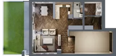 Dom 125,09 m², oferta nr A.1.3, Beskidzka Park, Łódź, Widzew, ul. Beskidzka 129
