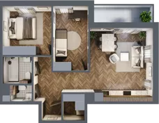 3 pokoje, mieszkanie 62,13 m², piętro 2, oferta nr M.2.4, Lipowa 43, Łódź, Polesie, Stare Polesie, ul. Lipowa 43