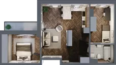 3 pokoje, mieszkanie 55,95 m², piętro 1, oferta nr M.1.6, Lipowa 43, Łódź, Polesie, Stare Polesie, ul. Lipowa 43