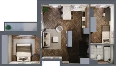 3 pokoje, mieszkanie 55,95 m², piętro 2, oferta nr M.2.6, Lipowa 43, Łódź, Polesie, Stare Polesie, ul. Lipowa 43