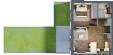 2 pokoje, mieszkanie 37,51 m², piętro 1, oferta nr M.1.9, Lipowa 43, Łódź, Polesie, Stare Polesie, ul. Lipowa 43