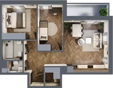 3 pokoje, mieszkanie 62,13 m², piętro 1, oferta nr M.1.4, Lipowa 43, Łódź, Polesie, Stare Polesie, ul. Lipowa 43