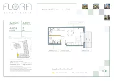 1 pokój, mieszkanie 32,83 m², piętro 2, oferta nr 9, Flora Śródmieście, Łódź, Śródmieście, ul. płk. Jana Kilińskiego 111