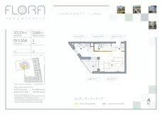 1 pokój, mieszkanie 33,19 m², piętro 1, oferta nr 130A, Flora Śródmieście, Łódź, Śródmieście, ul. płk. Jana Kilińskiego 111