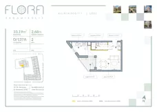 1 pokój, mieszkanie 33,19 m², piętro 2, oferta nr 137A, Flora Śródmieście, Łódź, Śródmieście, ul. płk. Jana Kilińskiego 111