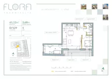 3 pokoje, mieszkanie 61,12 m², piętro 1, oferta nr 129, Flora Śródmieście, Łódź, Śródmieście, ul. płk. Jana Kilińskiego 111