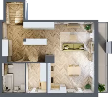 3 pokoje, mieszkanie 84,53 m², piętro 3, oferta nr M14, Aura Orłowo, Gdynia, Orłowo, Kolibki, ul. Aleja Zwycięstwa 193