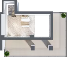 3 pokoje, mieszkanie 84,53 m², piętro 3, oferta nr M14, Aura Orłowo, Gdynia, Orłowo, Kolibki, ul. Aleja Zwycięstwa 193