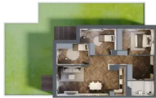 4 pokoje, mieszkanie 86,72 m², parter, oferta nr B2.M1, Sosnovia, Sosnowiec, Dańdówka, ul. Mariana Maliny/Grzybowa
